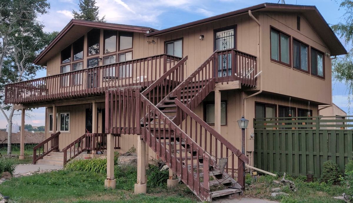 house before exterior work